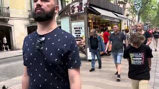 LAS RAMBLAS BARCELONA ESPAÑA 🇪🇸 05 2023 [upl. by Llehcnom]