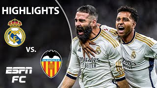 Real Madrid vs Valencia  LALIGA Highlights  ESPN FC [upl. by How]