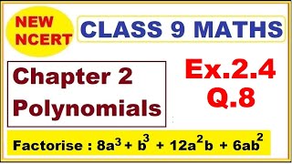 Class 9 Maths  Ex24 Q8  Chapter 2  Polynomials  New NCERT  Ranveer Maths 9 [upl. by Iridissa482]