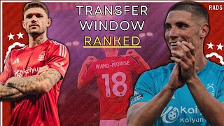 RANKING NOTTINGHAM FORESTS TRANSFER WINDOW [upl. by Dhu]