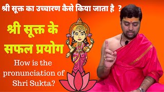 श्री सूक्त के सफल प्रयोग  श्री सूक्त का उच्चारण कैसे किया जाता है  pronunciation of Shri Sukta [upl. by Eillor]