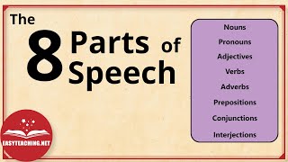 Understanding the 8 Parts of Speech  Grammar Essentials  EasyTeaching [upl. by Danni]