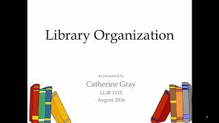 Library Organization [upl. by Victorine]