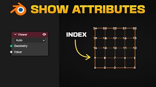 How to VISUALIZE ATTRIBUTES with Numbers in Blender 41  Geometry Nodes [upl. by Sugna]