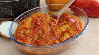 PEPERONATA 🍅🫑  Ricetta facile veloce e gustosa [upl. by Assennav]