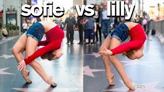 Dance Moms Lilly K vs Sofie Dossi  Funny Contortion Challenge [upl. by Vanderhoek]