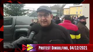 Dingolfing Nemții protestează contra Restricțiilor impuse Interviu cu deputatul Stephan Protschka [upl. by Kreiker]