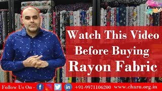 Watch This Video Before Buying Rayon Fabric [upl. by Nawk]