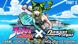 JoJos Bizarre Adventure and Danganronpas Shared Voice Actors  Part 5 English Version [upl. by Ahsilem3]