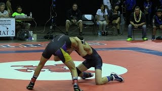 2016 HHSAA wrestling Boys 106 final [upl. by Arakat248]