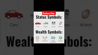 Status vs wealth symbol status wealth viralshort [upl. by Enomys]