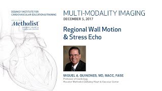 Regional Wall Motion amp Stress Echo MIGUEL A QUINONES MD December 5 2017 [upl. by Huoh]