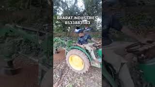 Post Hole Digger Machine  Mini Tractor Post Hole Digger  Bharat Industries [upl. by Narah793]