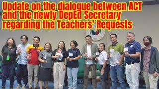 KAHILINGAN NG MGA GURO PINAKINGGAN NG NEWLY DEPED SECRETARY UPDATE SA DIALOGUE [upl. by Anselm]