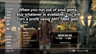 Skyrim TS  4  Making Gold Easy  Legit  Smithing Enchanting Money Guide [upl. by Maghutte]