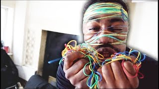 TGF INSANE RUBBER BAND CHALLENGE World Record Attempt [upl. by Ydolem]