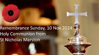 Remembrance Sunday Holy Communion Service 10th November 2024 [upl. by Drofhsa401]