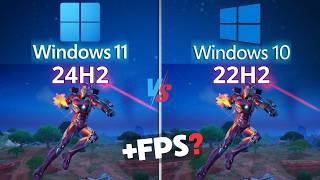 Windows 11 24H2 vs Windows 10 22H2 🎮 Rendimiento en Gaming 2024 [upl. by Nihsfa]