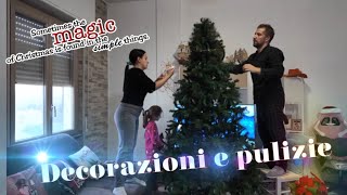 DECORAZIONI E PULIZIE DEL NOSTRO APPARTAMENTO 🎄 [upl. by Middle769]