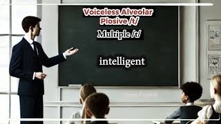 Voiceless alveolar plosive t  American English pronunciations english learnenglish [upl. by Chipman]