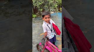 Tota cycle leke Chotu school nahin Jayega new Tending viralvideo [upl. by Esilehs732]