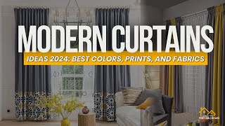 Modern Curtains Ideas 2024  Best Colors Prints and Fabrics [upl. by Nino]