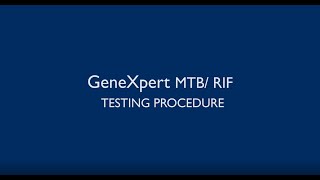 Xpert MTB RIF Test Procedure English [upl. by Safire]