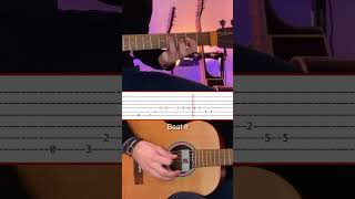 10 easy guitar riffs in 60 seconds  shorts guitar acousticguitar tabs youtubecreatorcommunity [upl. by Jorin]