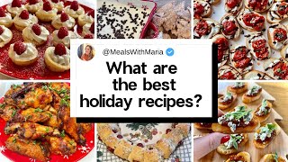 My Top 10 Christmas appetizers Holiday desserts Party Sides and More [upl. by Nosro]