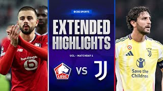 Lille vs Juventus Extended Highlights  UCL League Phase MD 4  CBS Sports Golazo [upl. by Meras]