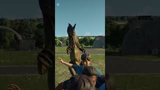 Jurassic Park Panicked by Dilophosaurus 🦖 Jurassic World Evolution 2 [upl. by Jameson]