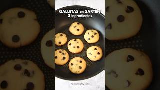 Galletas con 3 INGREDIENTES en la SARTÉN en 10 minutos 🍪 postresfaciles [upl. by Stevena]