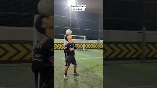 Football headstall ⚽️ shorts trending football freestyle [upl. by Danzig]