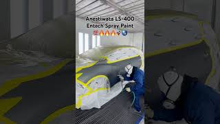 Spraying Waterborne Paint Like a Pro💯👉🏻📲🤳automotivepainterpaintlifesatisfyingfyp [upl. by Julian]