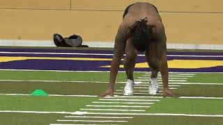 2018 UNI Football Pro Day  Daurice Fountain [upl. by Novat311]