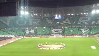 Hannover 96  Atletico Madrid SpieleraufstellungAlte LiebeChoreographie [upl. by Halli152]