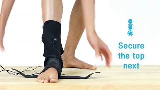 How To Use Your HiDow Foot Wrap With A Wired TENS  EMS Device [upl. by Orlene]