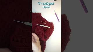 Almost done with the coat crochet crochetcardigan crochetcoat crochetgirls crochetsweater [upl. by Mirabelle]