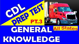 CDL Prep Test  General Knowledge QampA Part3 All States [upl. by Babita612]