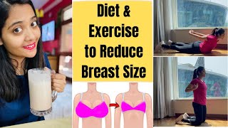 Diet amp Workout To Reduce Breast Size  Chest Workout at home  Somya Luhadia [upl. by Laine]