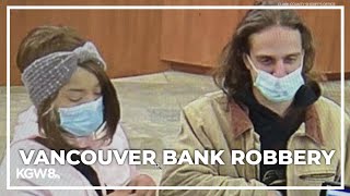 Deputies looking for man and woman accused of robbing Vancouver bank [upl. by Annovad340]