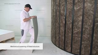 Curved Constructions with Knauf AQUAPANEL® Cement Board Indoor [upl. by Cirilla802]