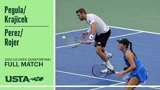 PegulaKrajicek vs PerezRojer Full Match  2023 US Open Quarterfinal [upl. by Nehr]