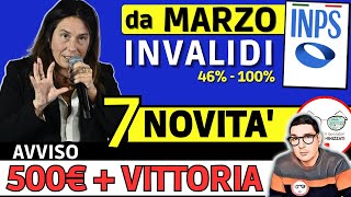 🔴 INVALIDI PARZIALI e TOTALI 7 NOVITÀ MARZO 2024 ➡ IMPORTI INCREMENTI PENSIONE ADI BONUS CAREGIVER [upl. by Dambro240]