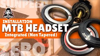 DIY MTB Headset Installation  ZTTO Integrated Non Tapered  Sunpeed Zero  Lazada Upgrade [upl. by Eddra]