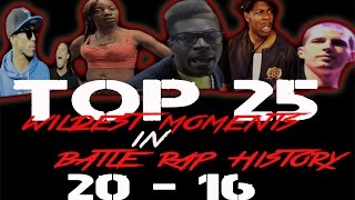 QUEENZFLIP  TOP 25 WILDEST MOMENTS IN BATTLE RAP EP 2 20  16 FT JAZTHERAPPER [upl. by Eilasor]