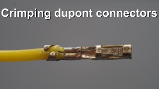 Crimping dupont connectors [upl. by Africa442]