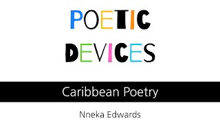 Poetic Devices  Caribbean Poetry Interactive [upl. by Notned]