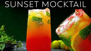 Sunset Mocktail Recipe  Sunrise Mocktail Summer Drink  Refreshing Watermelon amp Orange Mocktail [upl. by Annabell894]