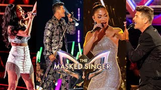 The Masked Singer All Nicole Scherzinger And Robin Thicke Performances [upl. by Serrell356]